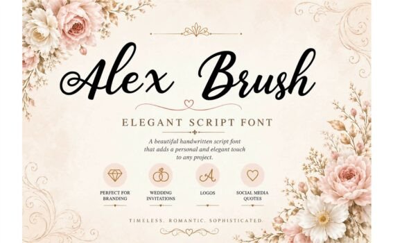 Alex Brush: A Script Font with a Romantic Touch