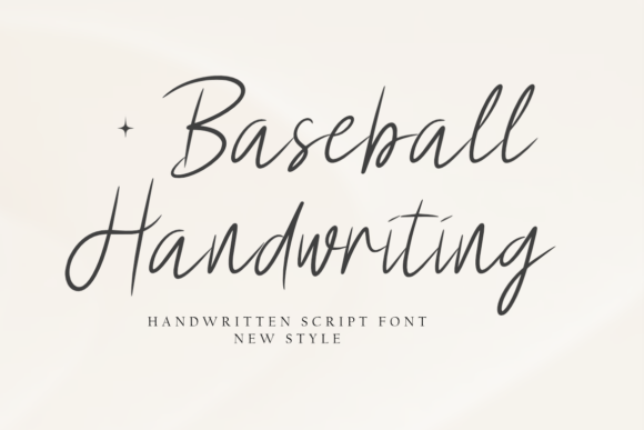 Baseball Handwriting: A Font for Warmth and Personality