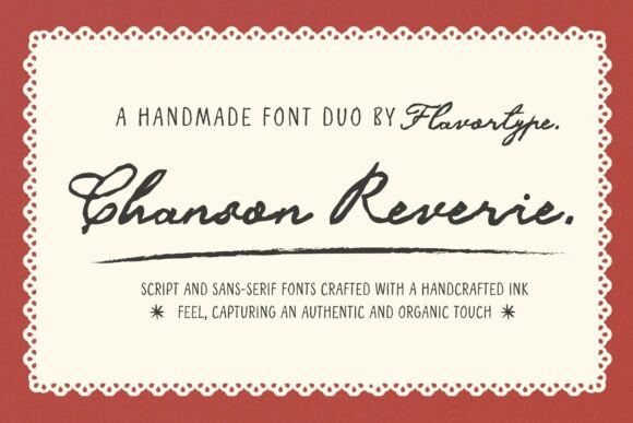 Chanson Reverie: A Font That Breathes Life Into Branding