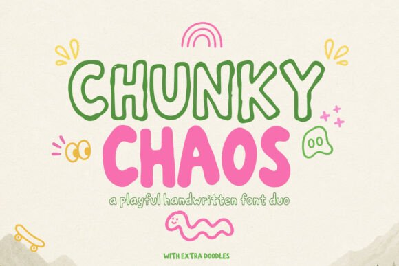 Chunky Chaos: A Font That Brings Handmade Magic to Every Design
