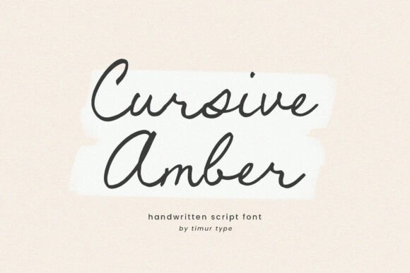 Cursive Amber: A Font That Elevates Your Brand
