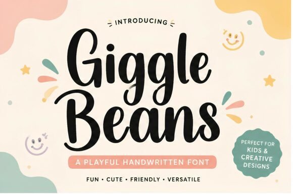 Giggle Beans: A Playful Font for Editorial Design