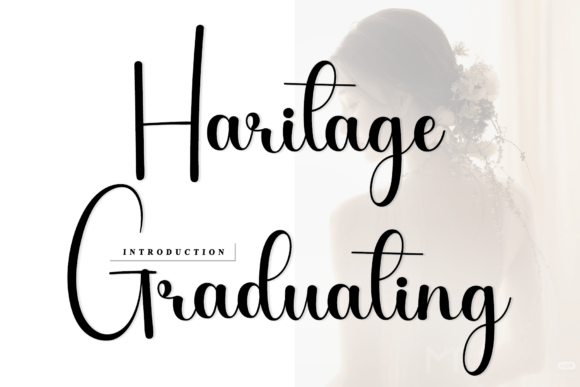 Haritage Graduating: A Timeless Script Font for Editorial Design