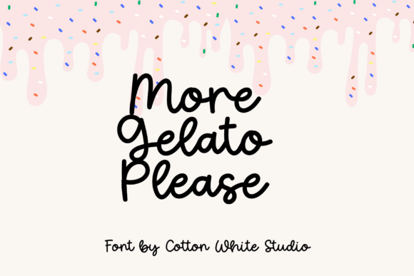 More Gelato Please: A Handwritten Script Font for Creative Branding
