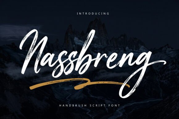 Nassbreng: The Bold Script Font for Dynamic Digital Campaigns