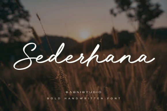 Sederhana: A Handwritten Font for Timeless Web Design