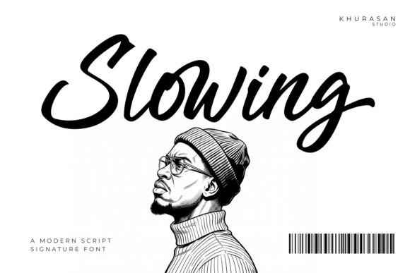 Slowing: A Script Font for Editorial Design