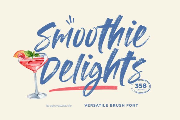 Smoothie Delights: A Font That Brings Warmth to Digital Design