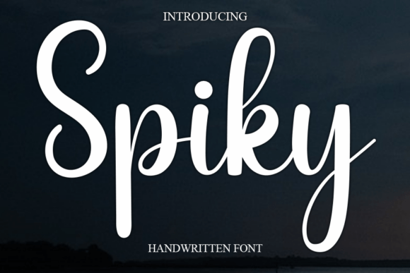 Spiky: A Delicate Script Font for Editorial Elegance