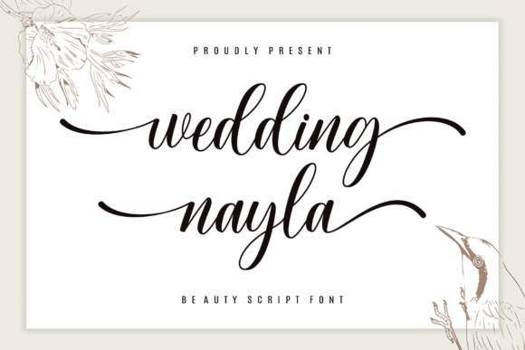 Wedding Nayla: A Script Font That Elevates Brand Identity