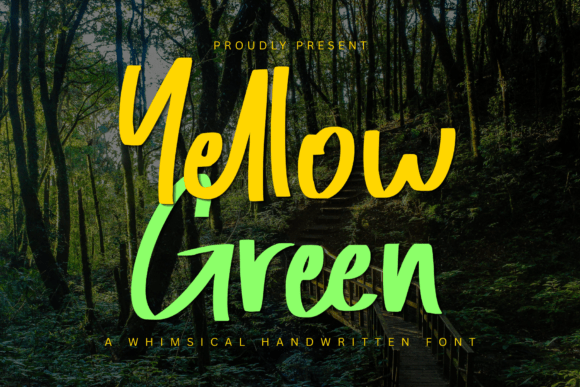 Yellow Green: A Font That Breathes Life Into Your Handmade Creations
